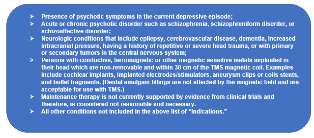 Transcranial Magnetic Stimulation Claims