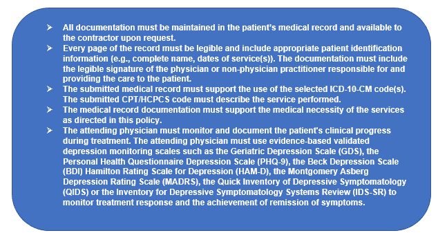 UPIC Audits of Transcranial Magnetic Stimulation claims (also referred to as TMS claims) are ongoing.