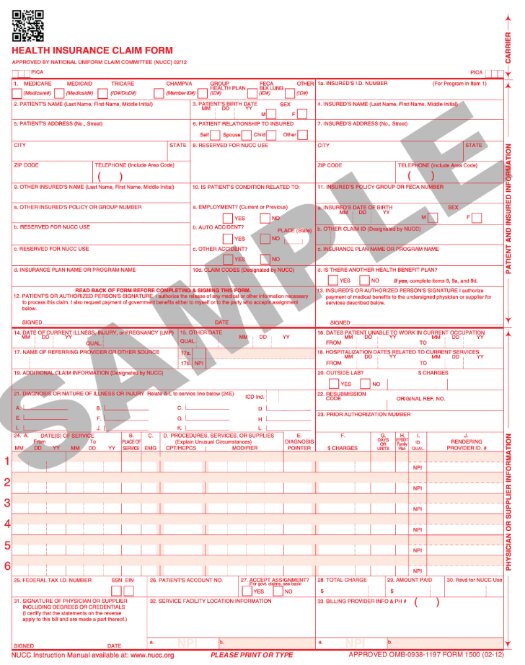 Every element of the CMS Form 1500 should be reviewed to verify that it is accurate. Audits of aquatic therapy claims are increasing.